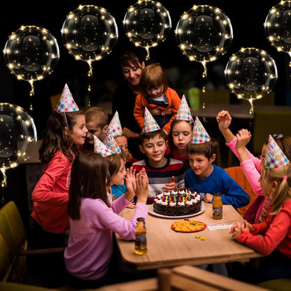 LED-Luftballons in Warmweiß – Stilvolle Lichtdekoration für besondere Anlässe (10er-Set)