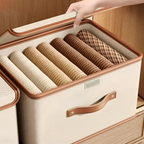 Faltbare Aufbewahrungsbox mit Deckel und Griffen