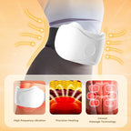 Bauchmassagegerät mit Wärme und Vibrationsmassage, kabellos mit Akku