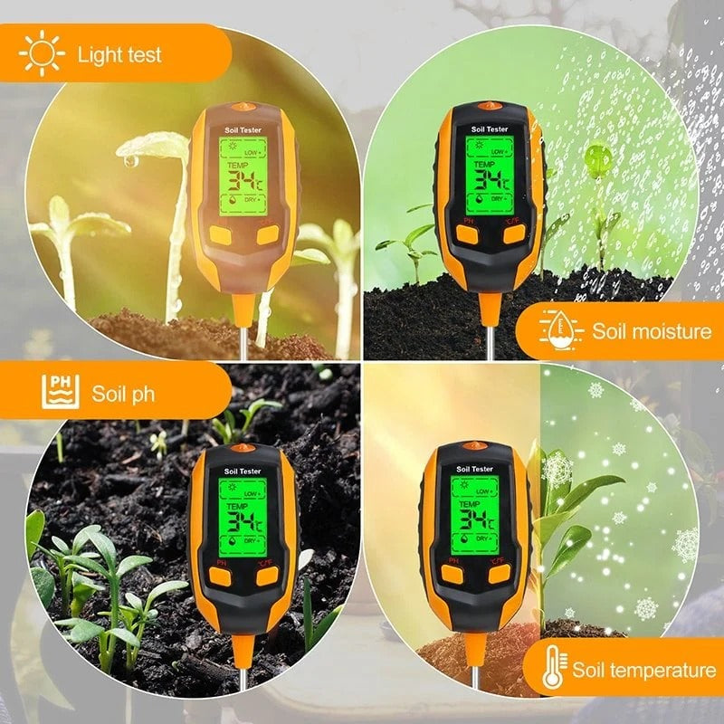 Digitaler Boden-Tester mit 4-in-1 Funktion