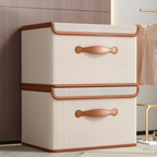 Faltbare Aufbewahrungsbox mit Deckel und Griffen