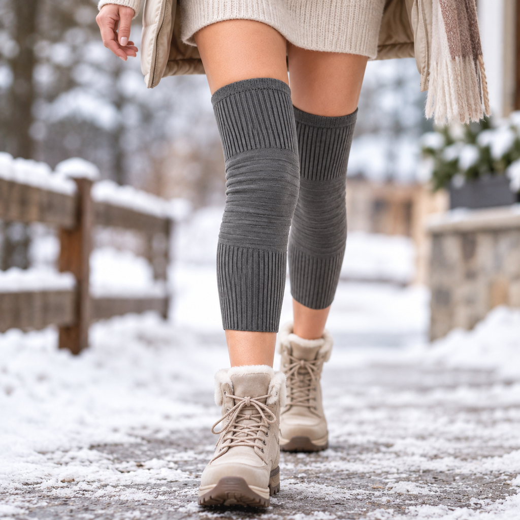 Kniewärmer gestrickt – Weich und elastisch