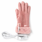 Beheizbare Handschuhe mit Touchscreen-Finger, 3 Heizstufen, 5000 mAh Akku