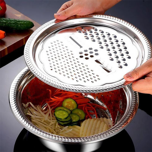 Edelstahl-Küchensieb-Set – Multifunktional zum Waschen, Sieben und Abtropfen