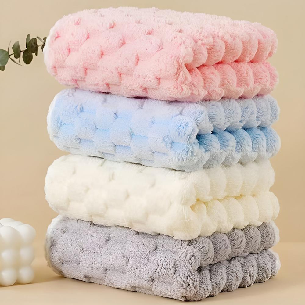Fleece-Handtuchset mit weicher Oberfläche – 2-teilig