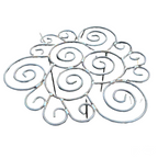 Spiralstütze aus Eisen für Blumen und Pflanzen