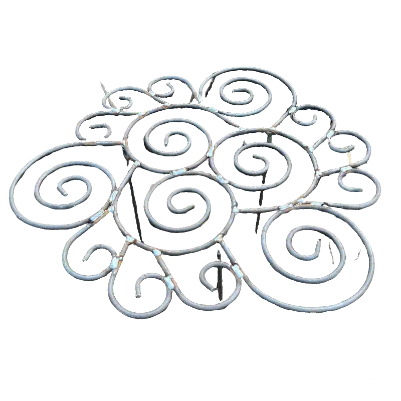 Spiralstütze aus Eisen für Blumen und Pflanzen