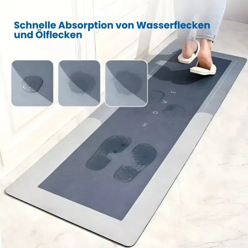 Bodenmatte | Saugfähig | Rutschfeste Sicherheit | Hitzebeständig