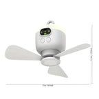Camping-Ventilator mit LED-Beleuchtung und Fernbedienung