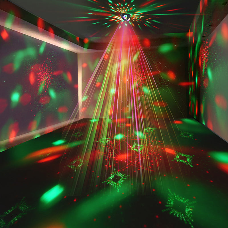 Disco-Projektor mit Laser und 720° Rundumlicht