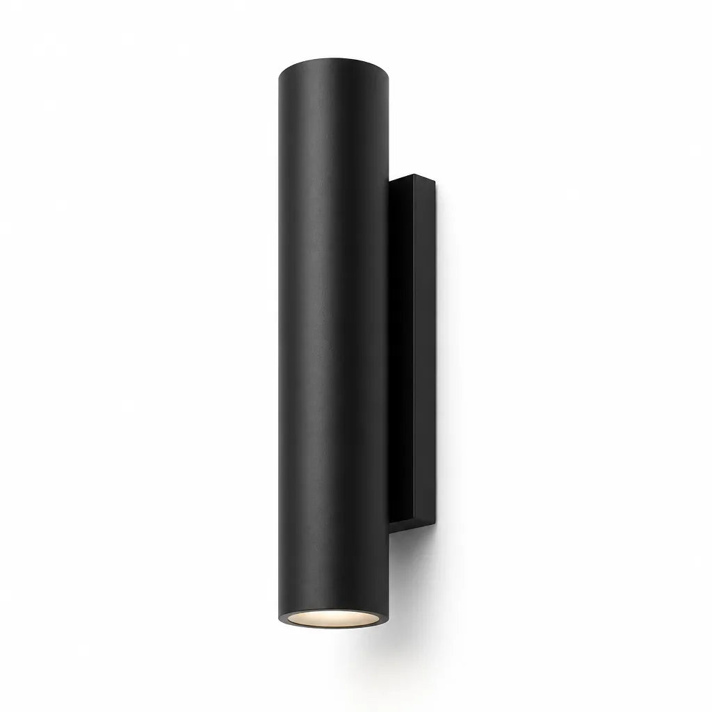 LED-Wandleuchte, zylindrisch mit diffusem Licht, Metall und Acryl