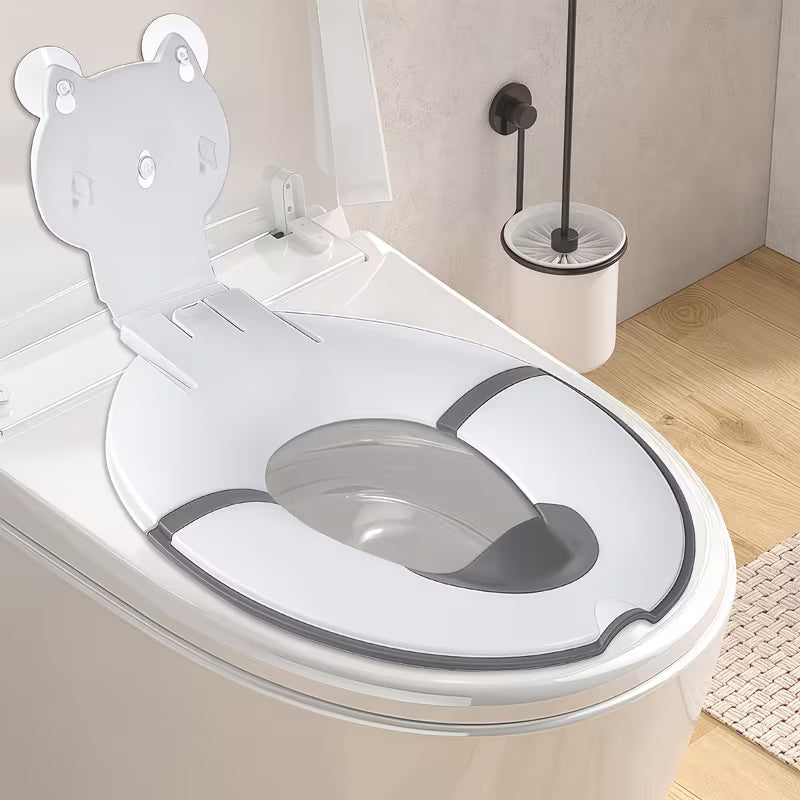 Kinder-Toilettensitz mit Spritzschutz – Faltbar und rutschfest
