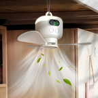 Camping-Ventilator mit LED-Beleuchtung und Fernbedienung