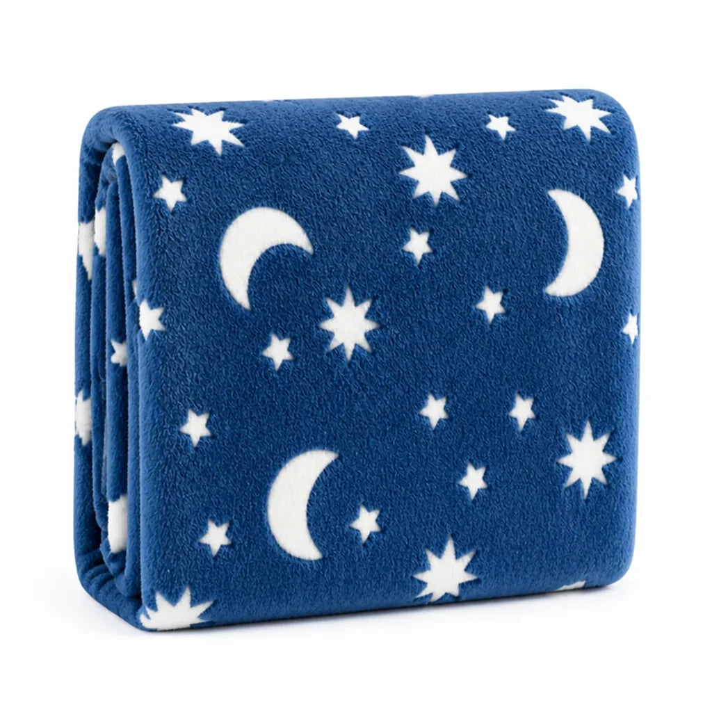 Kinderdecke, im Dunkeln leuchtend, weiches Flanell-Fleece