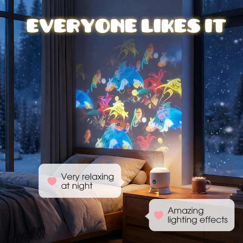 LED-Projektor mit rotierenden Unterwasser-Motiven
