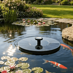 Solar-Springbrunnen mit Wechseldüsen für Garten und Teich