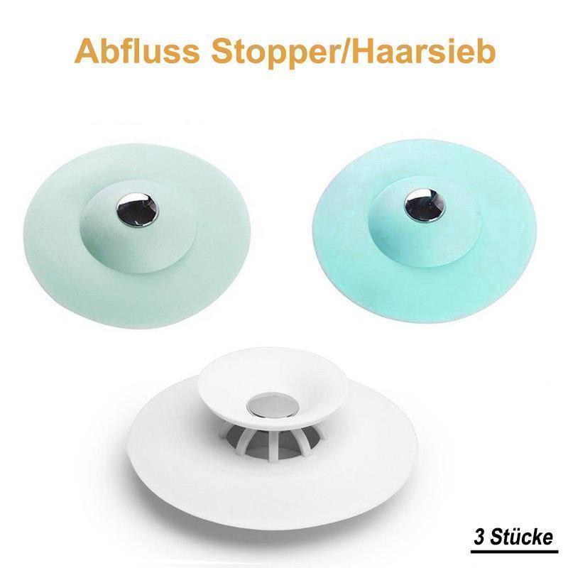 Abfluss-Stopper mit Haarsieb aus Silikon