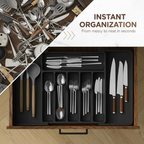 Besteck-Schubladenorganizer ausziehbar 33–57 cm