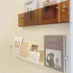 Wandregal für Bücher, Zeitschriften und Schallplatten, wandmontierbar