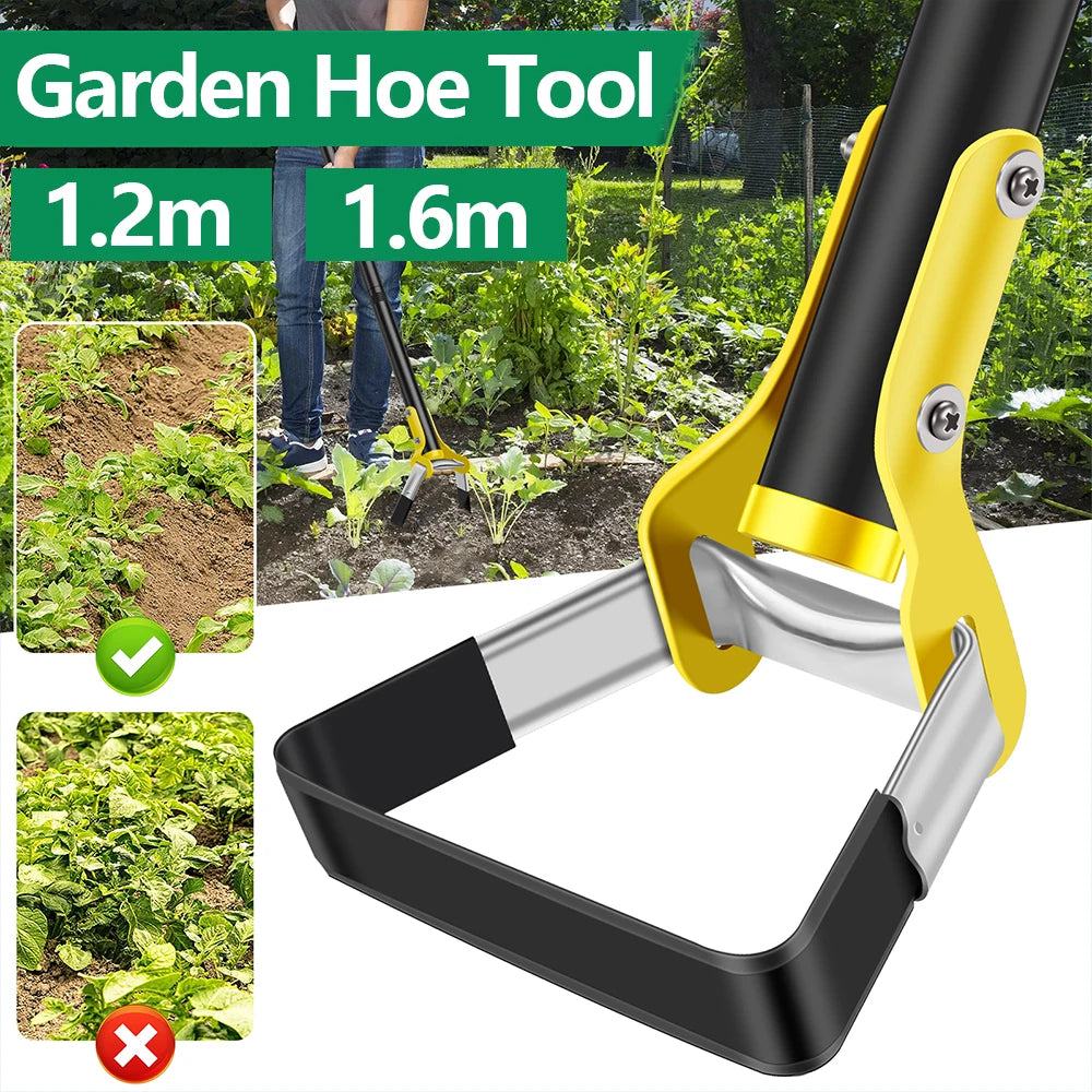 Ergonomische Gartenhacke mit langem Stiel