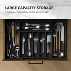 Besteck-Schubladenorganizer ausziehbar 33–57 cm