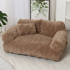 Plüsch Hundebett mit erhöhtem Rand