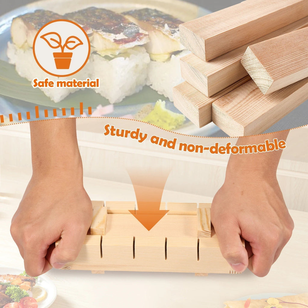 Sushi-Presse aus Holz – Perfekte Rolls ohne Aufwand
