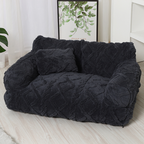 Plüsch Hundebett mit erhöhtem Rand
