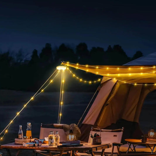 Campinglampe | Multifunktional | Wetterfest und Robust | Kunststoff