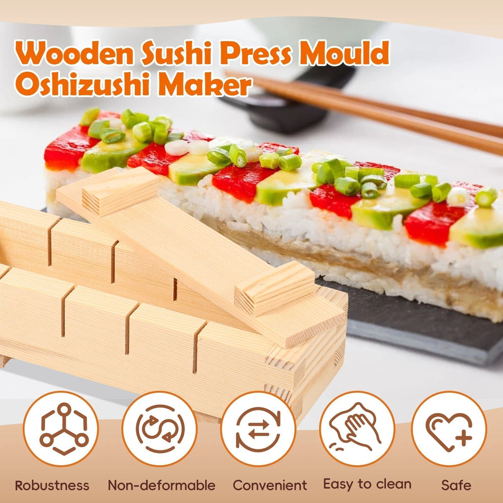 Sushi-Presse aus Holz – Perfekte Rolls ohne Aufwand