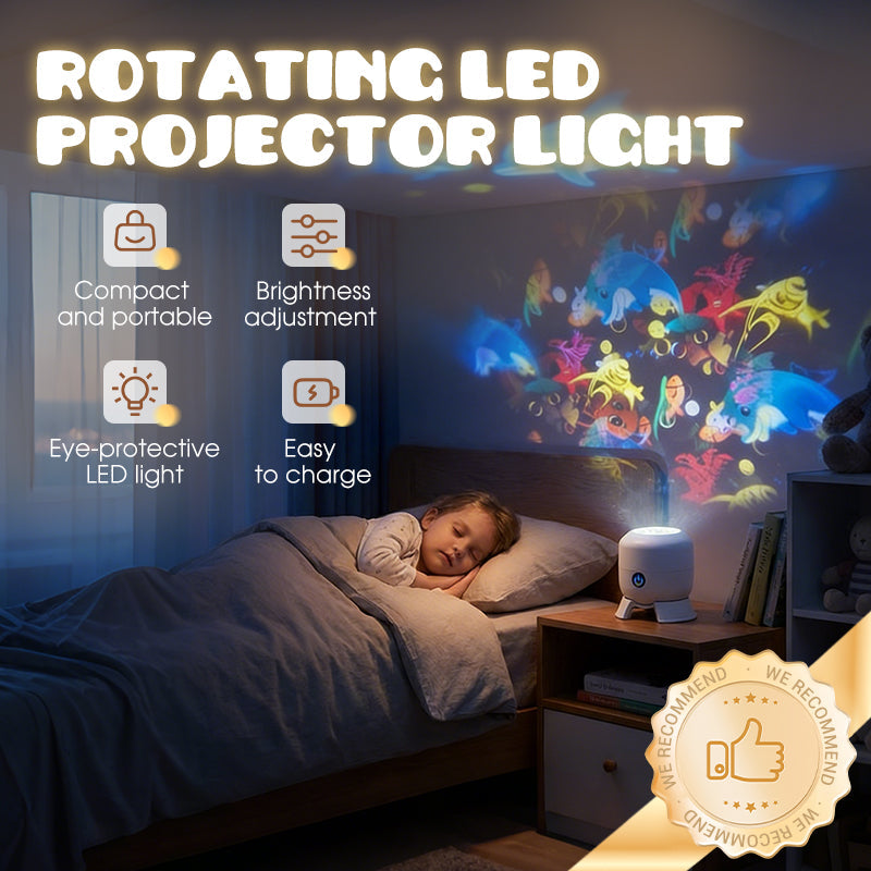 LED Projektor Lampe mit rotierenden Unterwasser-Motiven
