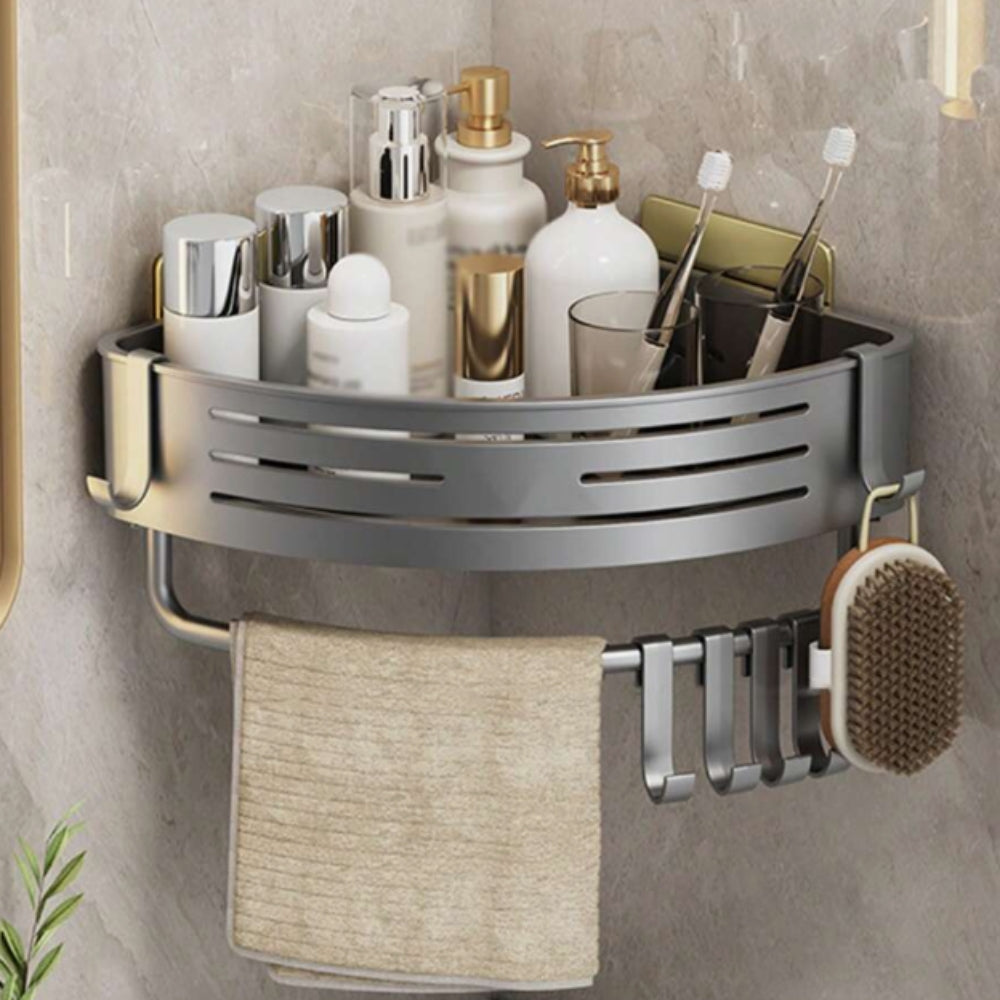 Eckregal Dusche ohne Bohren – Aluminium mit Klebestreifen