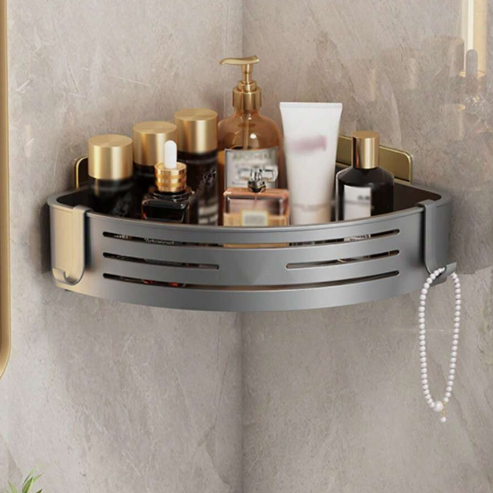 Eckregal Dusche ohne Bohren – Aluminium mit Klebestreifen