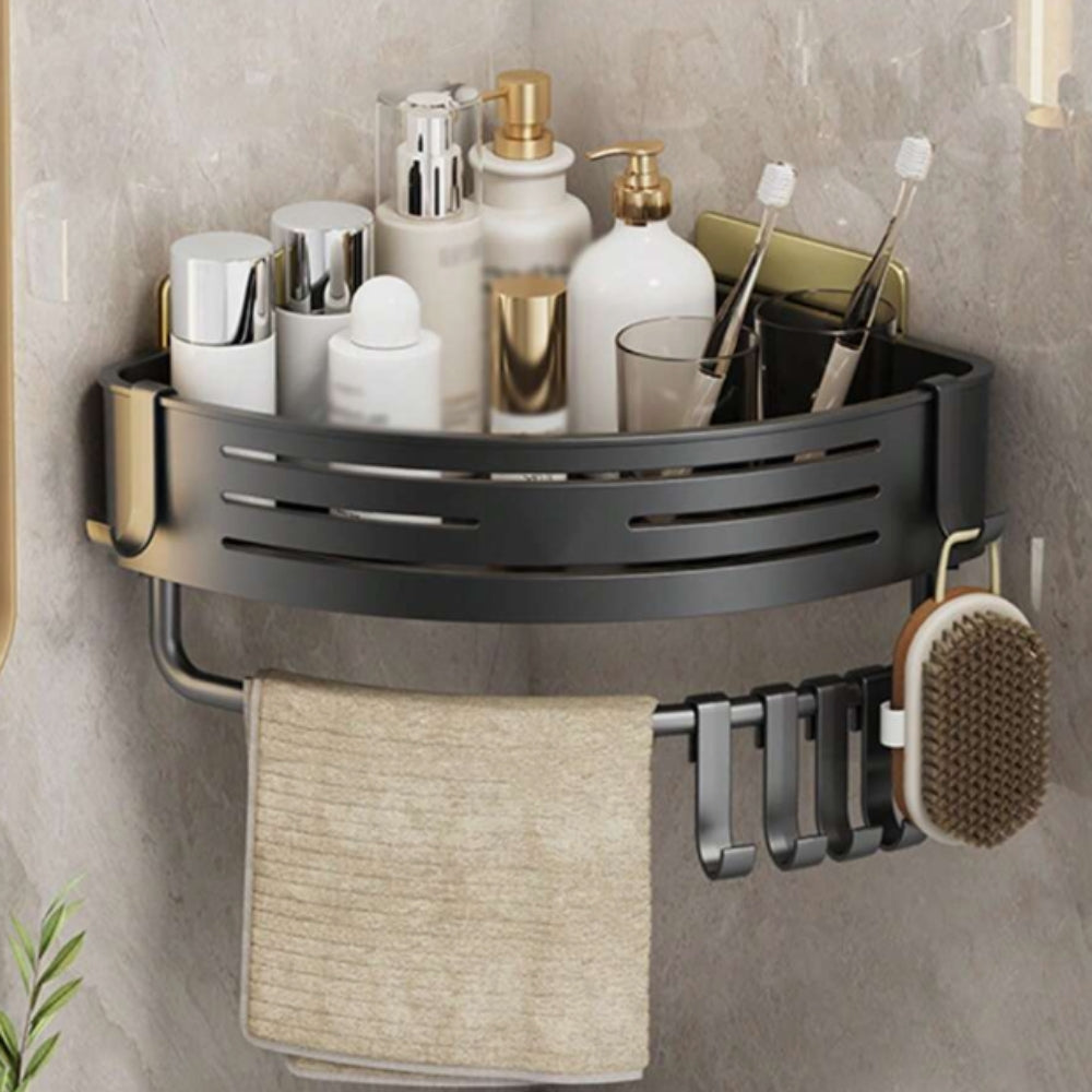 Eckregal Dusche ohne Bohren – Aluminium mit Klebestreifen