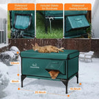 Beheizbares Katzenhaus – Wetterfest mit erhöhter Plattform