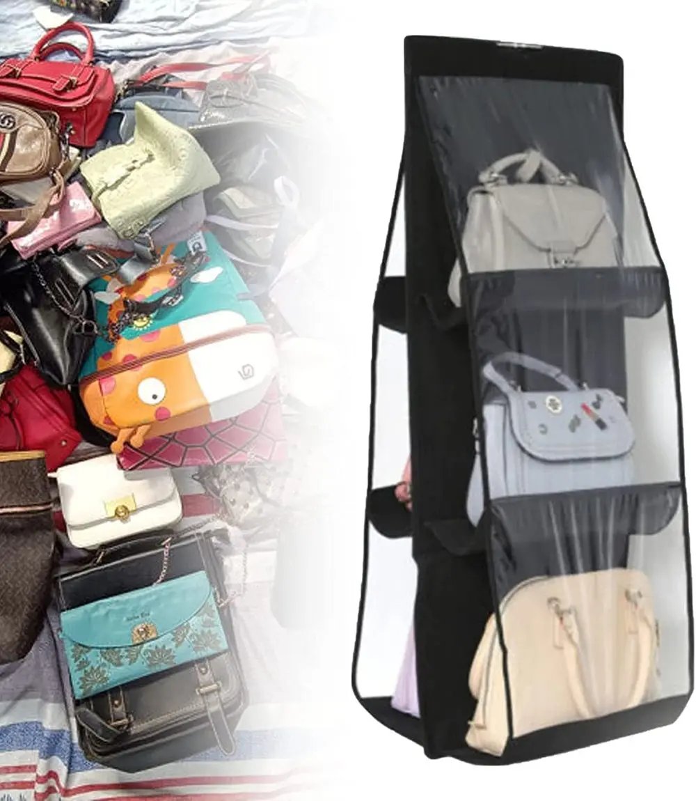 Beidseitige Hängende Aufbewahrungstasche – Sechsschicht-Organizer für Handtaschen
