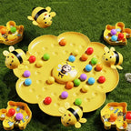 Bienen-Geschicklichkeitsspiel mit Blüten-Spielbasis