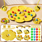 Bienen-Geschicklichkeitsspiel mit Blüten-Spielbasis