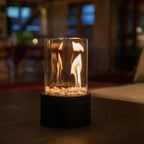 Bio-Ethanol Tischkamin aus Glas – Rauchfreie Flamme