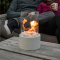 Bio-Ethanol Tischkamin aus Glas – Rauchfreie Flamme