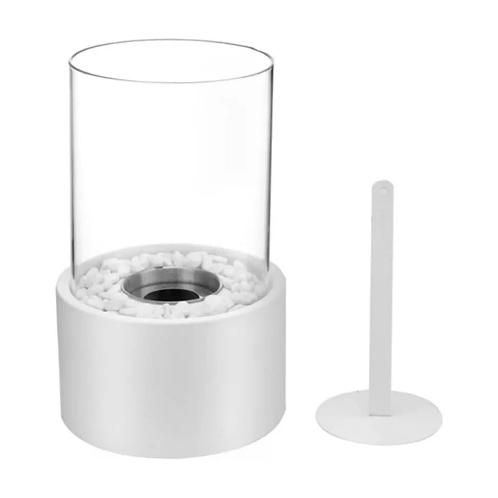 Bio-Ethanol Tischkamin aus Glas – Rauchfreie Flamme