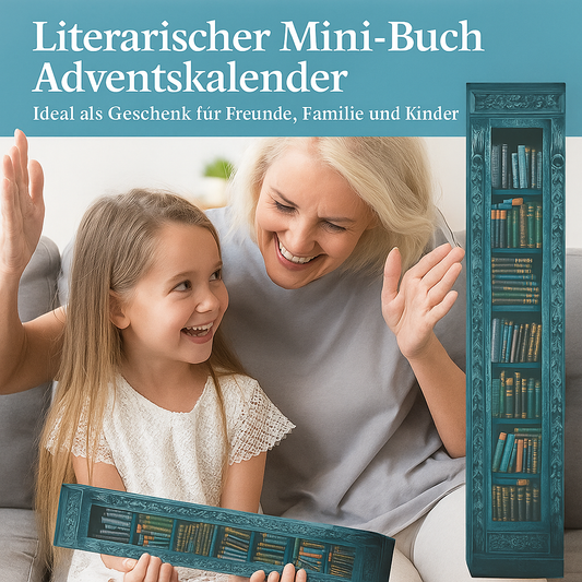 Literarischer Mini-Buch Adventskalender | Jeden Tag ein neues Leseabenteuer