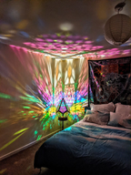 LED Tischlampe Sterne-Muster Bohemian Stil
