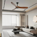Deckenventilator aus Holz mit Fernbedienung