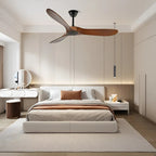 Deckenventilator aus Holz mit Fernbedienung