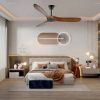 Deckenventilator aus Holz mit Fernbedienung