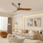 Deckenventilator aus Holz mit Fernbedienung