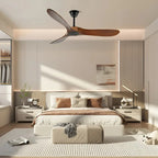 Deckenventilator aus Holz mit Fernbedienung
