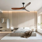 Deckenventilator aus Holz mit Fernbedienung