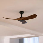 Deckenventilator aus Holz mit Fernbedienung
